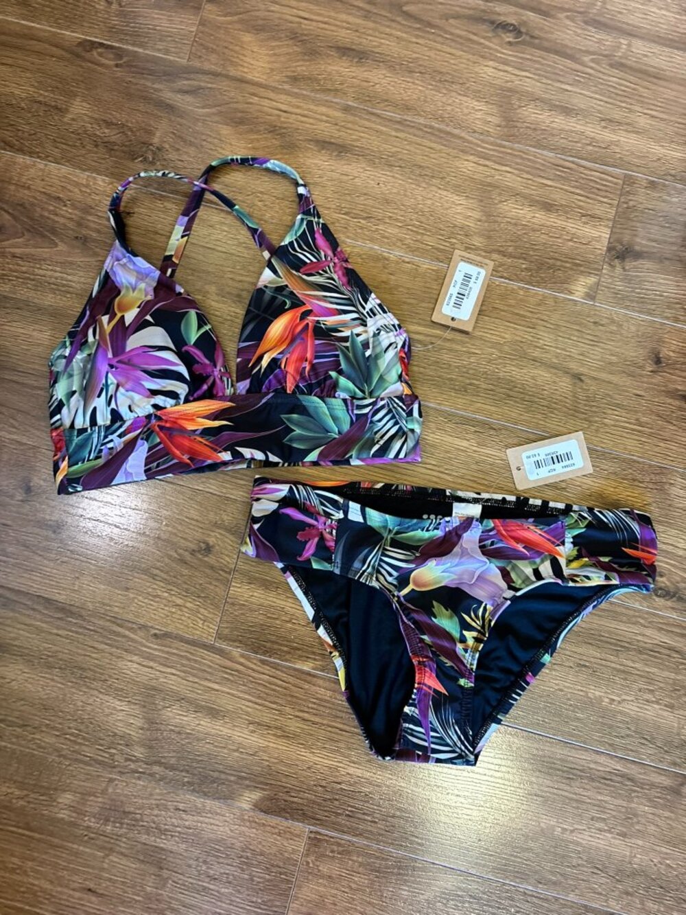 New Title Nine Sure Bet Midkini Holy Grail 2 Piece Swim Suit S Noumea $111 MSRP